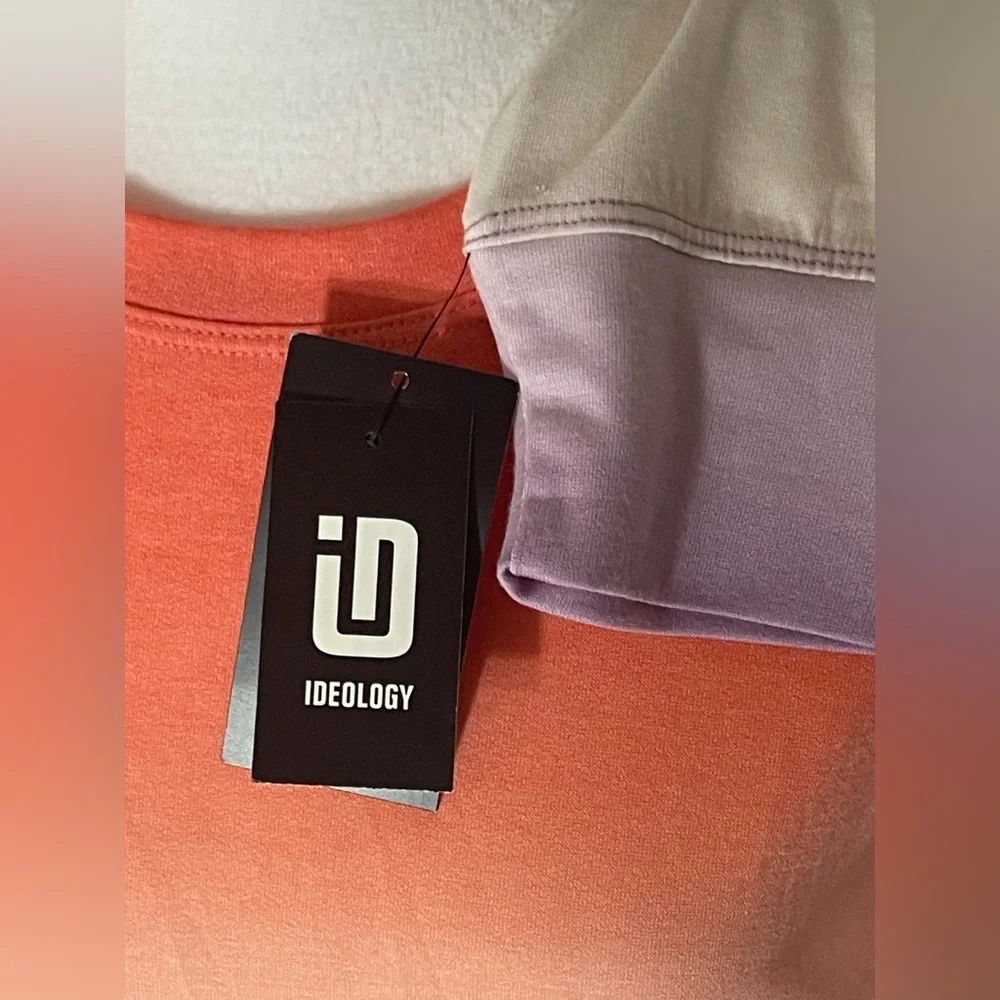 NWT: IDEOLOGY Orange and Purple Ombre Long Sleeve Shirt Size Medium - Picture 4 of 6